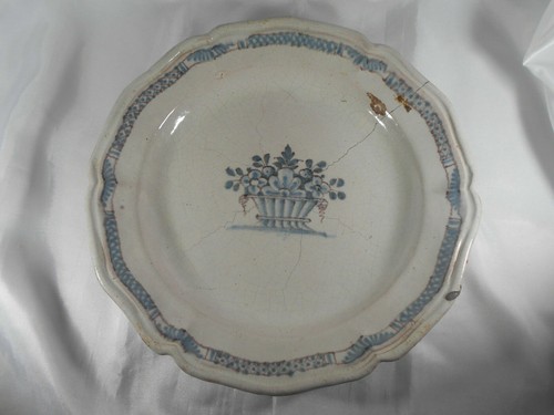 Grand plat faïence - plat,