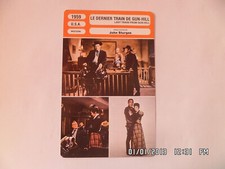 CARTE FICHE CINEMA 1959 LE DERNIER TRAIN DE GUN HILL Kirk Douglas Anthony Quinn
