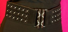 Women's belt rhineston clasp