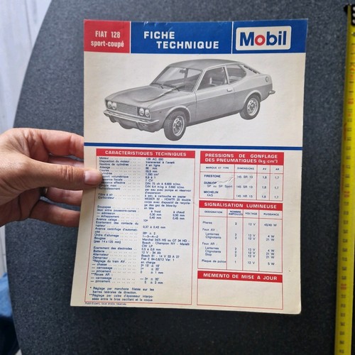 Fiat 128 coupé fiche - fiat,