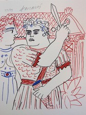 Alekos FASSIANOS : Hercule - Lithographie originale signée