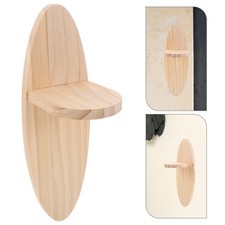  Clayette Bois Étagère Murale Décorative Rack D'affichage En Naturel