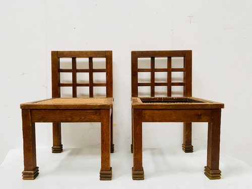 Paire chaises chêne - chaises, en