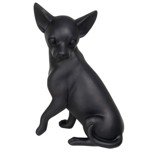 Chihuahua résine noire - noire, 24