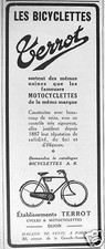 PUBLICITÉ 1927 LES BICYCLETTES TERROT - ADVERTISING