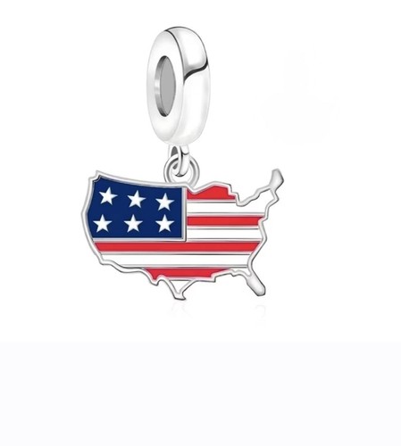 America country map - america, flag