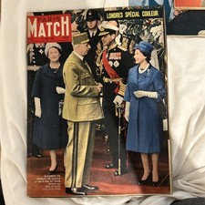PARIS MATCH N°575 16/04/1960 ELIZABETH ET DE GAULLE HUILOR HENRI ROUSSEAU CERDAN