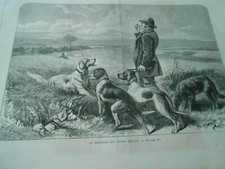 Gravure 1873 - Le dressage des