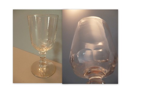 Verre table ancien - de,