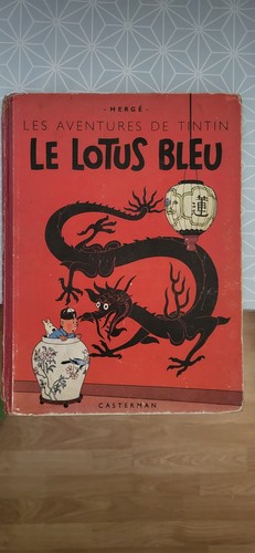 Tintin lotus bleu - lotus,
