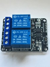 Carte Module 2 Relais 5 V - 2 Canaux 250 V AC ou 30 V DC - 10 A
