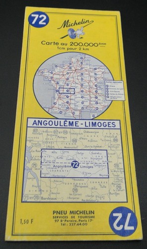 Ancienne carte routière - ancienne,