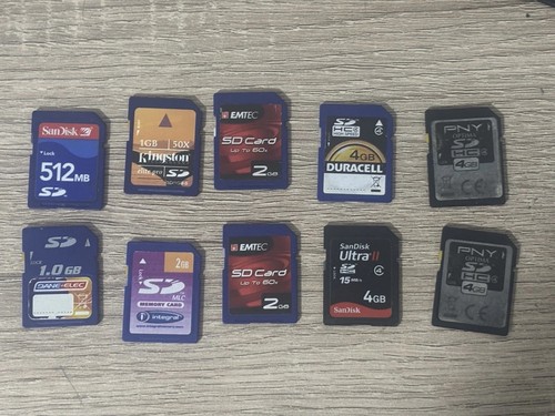 Lot cartes mémoire sdhc - lot,