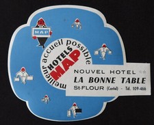 Ancienne étiquette HOTEL MAP
