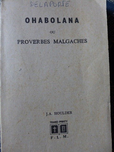 Madagascar merina ohabolana - madagascar,