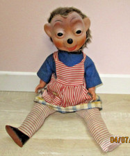 Rare ancien grand hérisson Steiff Mucki Mecki antique doll 45 cm