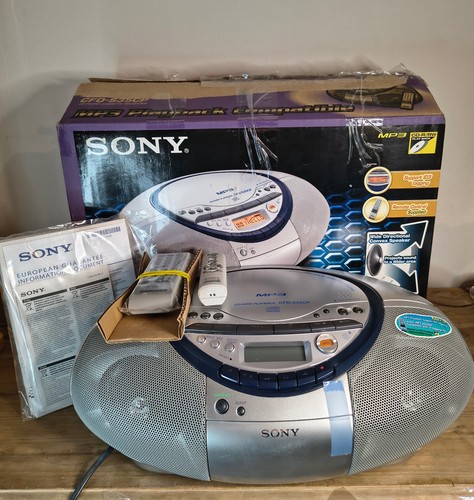 Boombox radio cassette sony - cd,