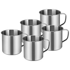 5 Pcs Gobelet Tasses Pour Les Enfants À Boire Eau Acier Inoxydable