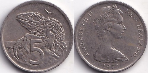 Cents 1972 nouvelle zélande - nouvelle,