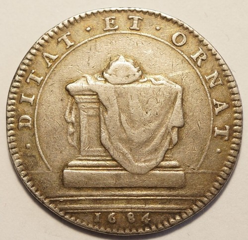 Louis xiv rare jeton argent - louis, xiv:
