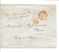 LST  --  Tampon Prince Napoléon -- 1862 --  pour Paris