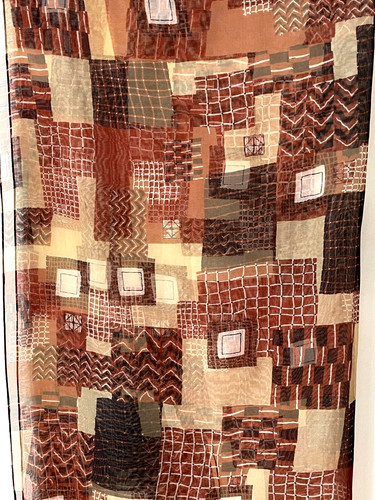 Magnifique foulard ton marron - foulard,