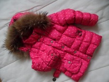 " POIVRE BLANC" Magnifique  manteau anorak doudoune Fille rose  3 ans  état++++