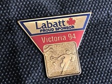  pins pin enamel BIERE BEER LABATT CANADA OLYMPIC OLYMPIQUE 1994 VICTORIA TENNIS