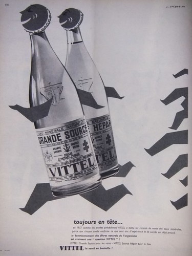 Publicité presse 1958 vittel - presse,