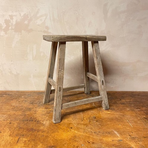 Tabouret bois antique - tabouret,
