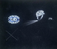Gouaché joaillerie 1950 - joaillerie, 1950's