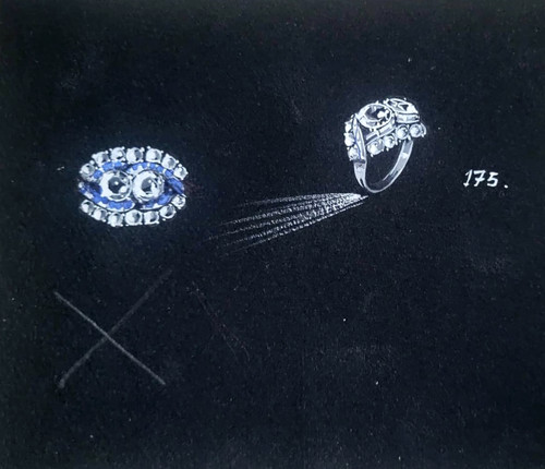 Gouaché joaillerie 1950 - joaillerie, 1950's