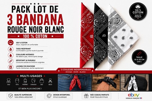 Pack lot bandana - pack, 3