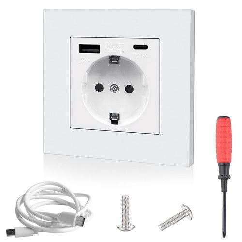 Prise murale avec usb - prise, et
