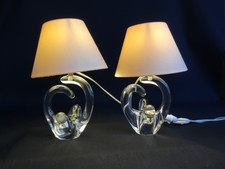 Lot de 2 lampes cristal