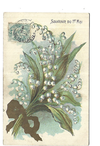Illustration fleurs muguet - illustration,