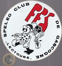 Autocollant. Sport. SPELEO CLUB de GASCOGNE à Lectoure