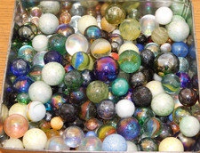 vintage 5 KG LOT JEU de BILLES en verre calot boulet JEUX D'ECOLE ancien JOUET