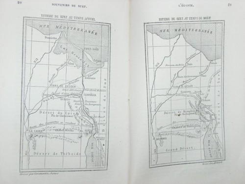 Livre ancien voyage - voyage, egypte