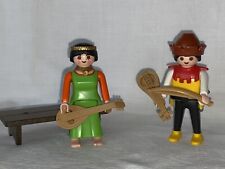 Playmobil Troubadours Musiciens Banc Du 3627 Taverne Festin Medieval Château