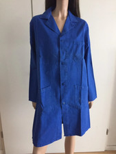 Blouse veste vintage atelier ouvrier mécano artiste taille L bleu de travail