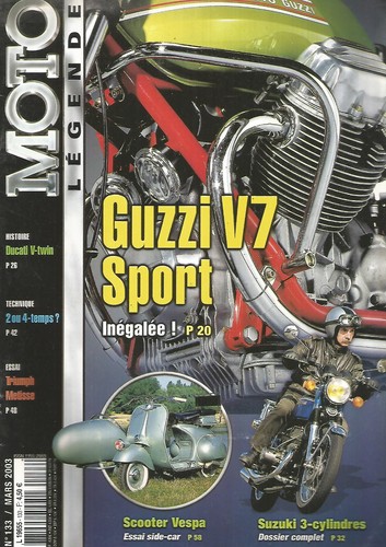 Moto legende 133 guzzi v7 - moto, n°133