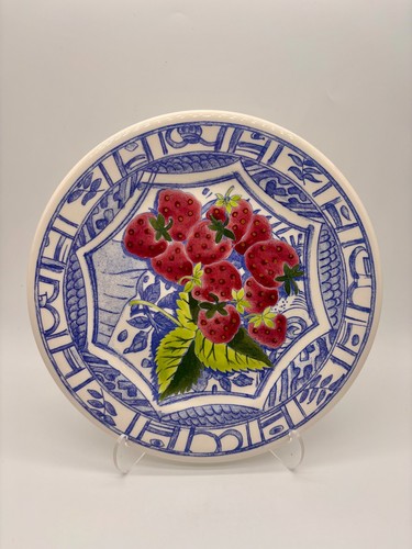 Gien france oiseau bleu plate - france,