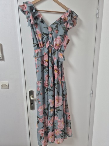 Robe dos fleur style - robe, à