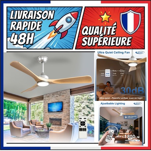 Ventilateur plafond led 132 - plafond,