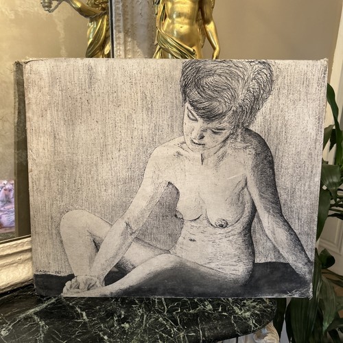 Tableau huile sur - , toile