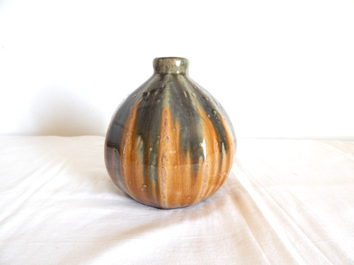 Ancien vase boule - ancien, grès