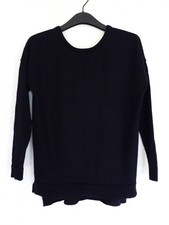 ELEVENPARIS Pull 100% laine marine Taille XS 