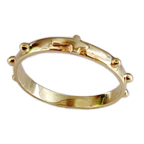 Bague rosario jaune - en, or