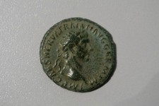 TRAJAN AS 98 apr jc  rome fabuleux patine vert émeraude dans son jus 